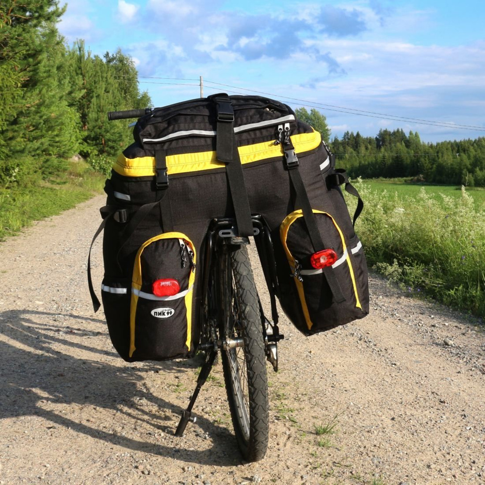 Велорюкзак-штаны на багажник, ПИК-99, ТРЕК-65 Оксфорд, черно-желтый -купить с доставкой по выгодным ценам в интернет-магазине OZON (1102300278)