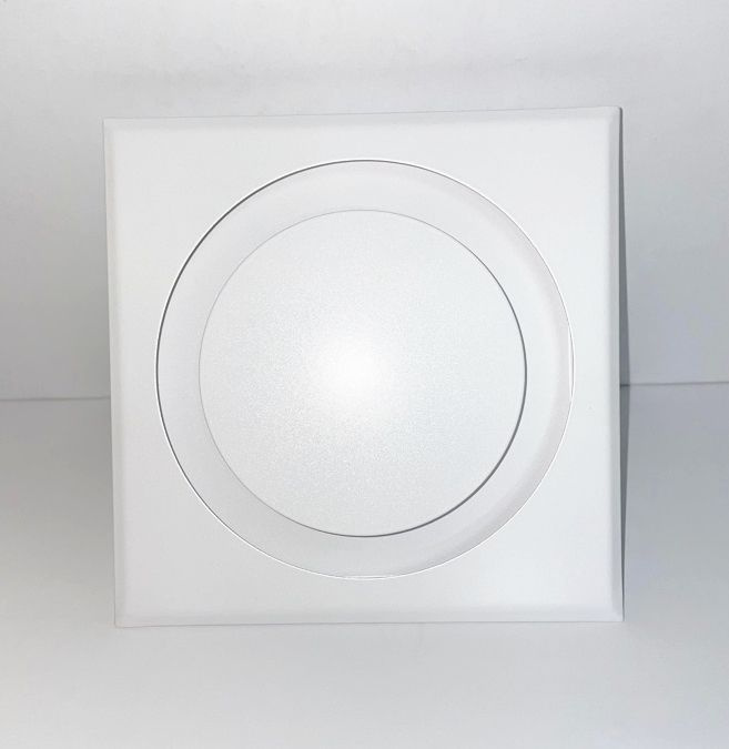 Диффузор приточно-вытяжной на магнитах регулируемый НД-100 Снежок декоративный металлический белый матовый #1