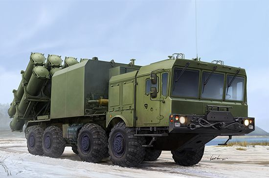 Сборная модель 01052P Russian 3S60 launcher of 3K60 BAL/BAL-Elex Coastal Missile Complex Trumpeter  #1