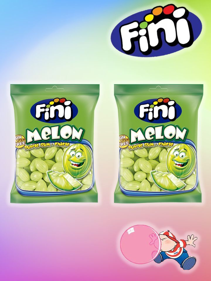 Жевательная резинка FINI Melon /Фини Дыня 90 гр* 2 шт (Испания) #1