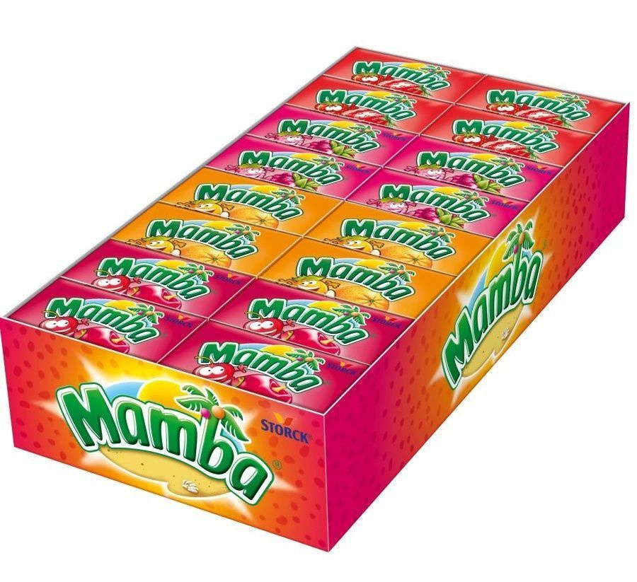 Жевательные конфеты Mamba Ассорти, 48 штук по 26,5 гр #1