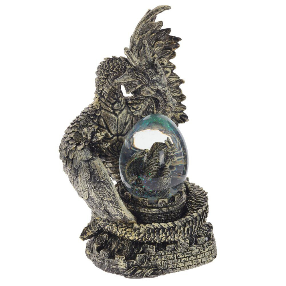 Фигурка декоративная в стеклянном шаре Дракон, D 6 см, 16х13х23 см KSM-791598  #1