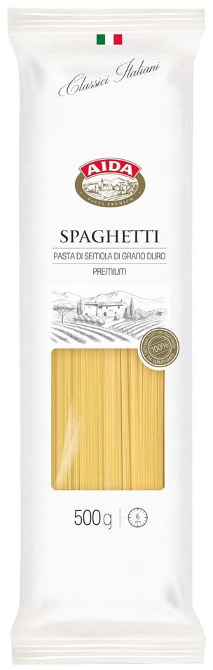 Макароны Aida Spaghetti 500г х1шт - купить с доставкой по выгодным ...