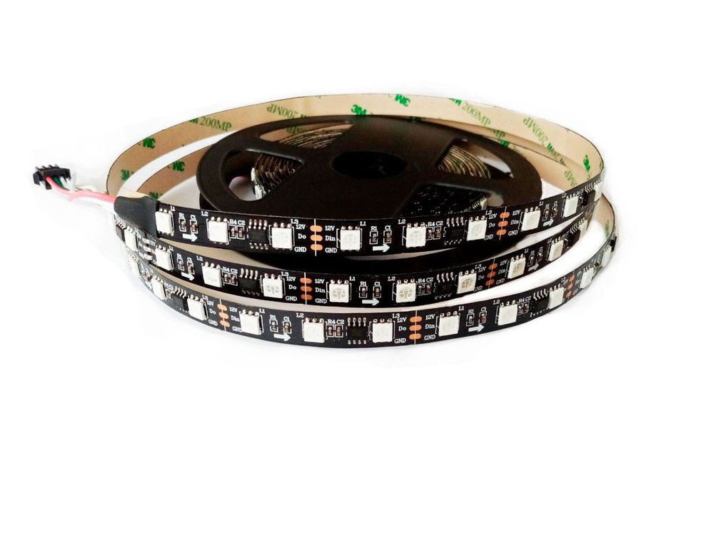 Светодиодная лента Giant4, 12В, IP33, 60 LED/m Адресная лента WS2811 60 ...