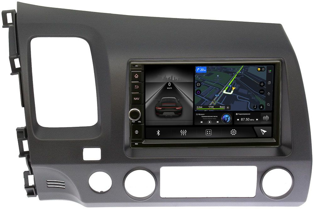 Магнитола в штатное место 2 din Honda Civic 8 (4D) (2005-2012) Canbox H ...