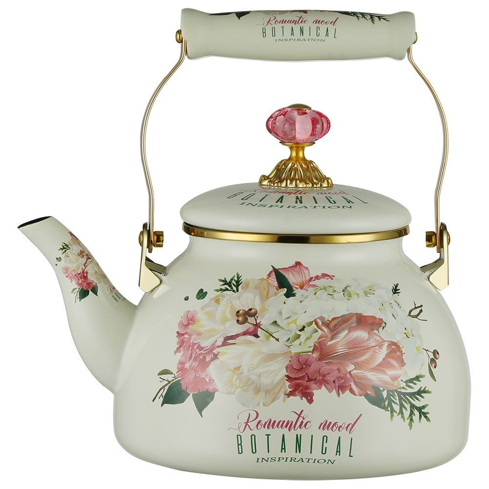 Чайник для газовой плиты эмалированный 3 л Zeidan Romantic Mood ...