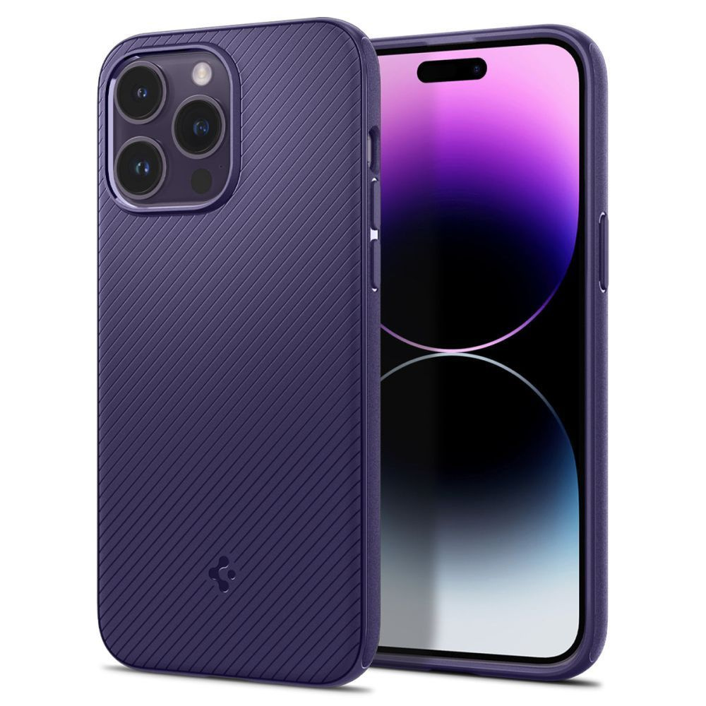 Чехол Spigen Mag Armor (ACS05584) для iphone 14 Pro (Deep Purple) - купить  с доставкой по выгодным ценам в интернет-магазине OZON (1178984869)