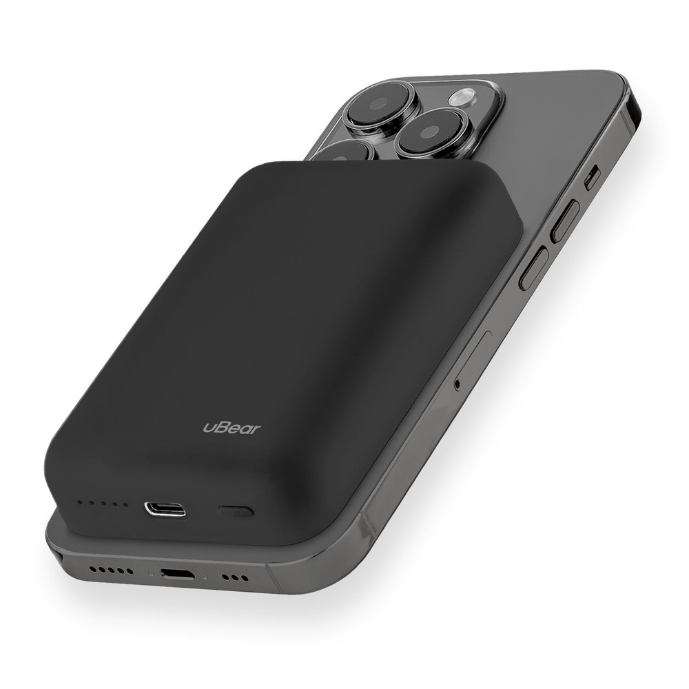 Внешний аккумулятор с поддержкой MagSafe uBear Flow Magnetic Power bank  10000mAh, PD20W