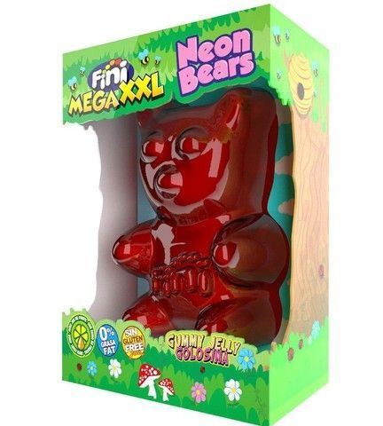 Мармеладный мишка MEGA XXL NEON BEARS от FINI в подарочной упаковке 900 ...