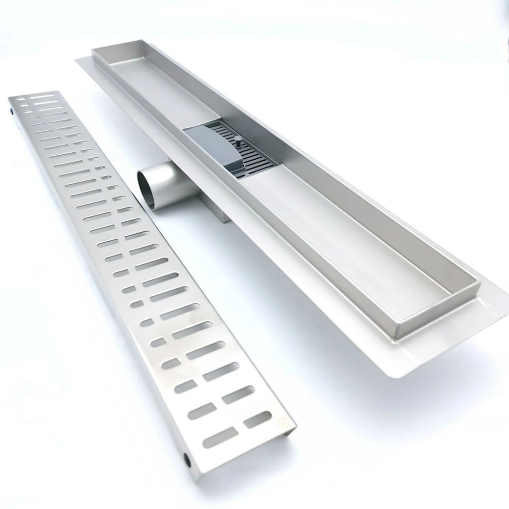 Трап - лоток с горизонтальным выпуском 70 мм/650 мм с сухим затвором ...