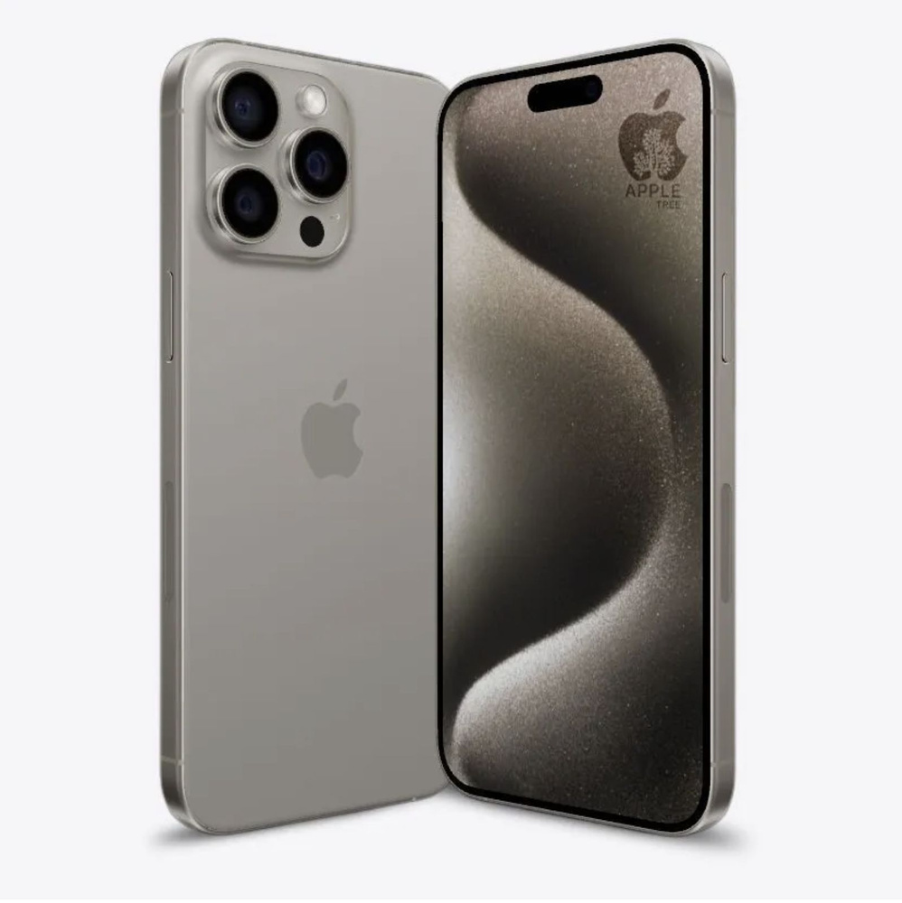 Apple Смартфон iPhone 15 Pro Титановый бежевый/Natural titanium 8/128 ГБ,  бежевый