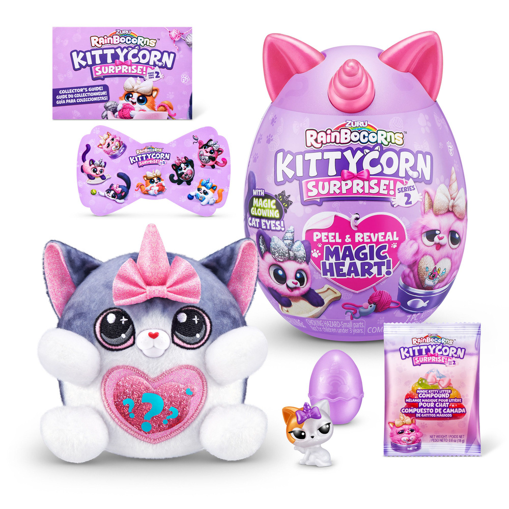 Игрушка яйцо-сюрприз ZURU RAINBOCORNS Kittycorn Серия 7 в ассортименте,  игрушки для девочек, 3+, 9279 - купить с доставкой по выгодным ценам в  интернет-магазине OZON (1323992516)