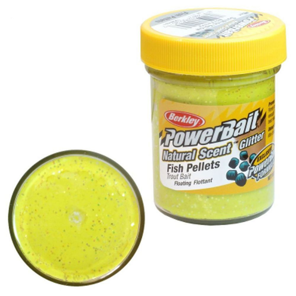 Паста форелевая Berkley PowerBait Natural Scent Fish Pellet Sunshine Yellow 50gr 1239481  #1