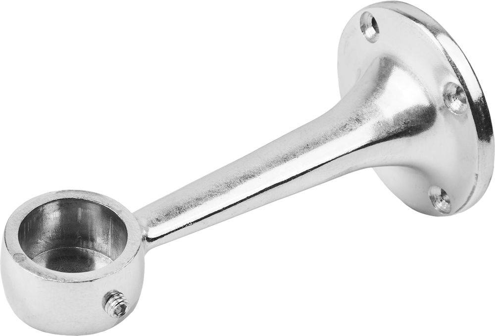 Крепление трубы к стене торцевое усиленное, цвет хром купить по ...