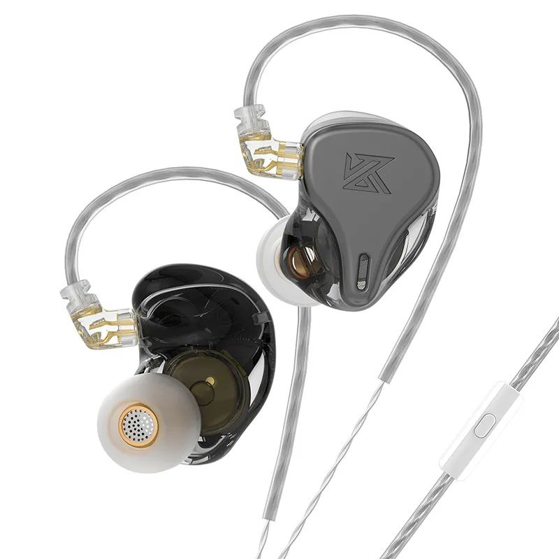 Наушники KZ x HBB DQ6S, наушники IEM с хорошими басами HiFi Music, 3 динамических динамика, проводная #1