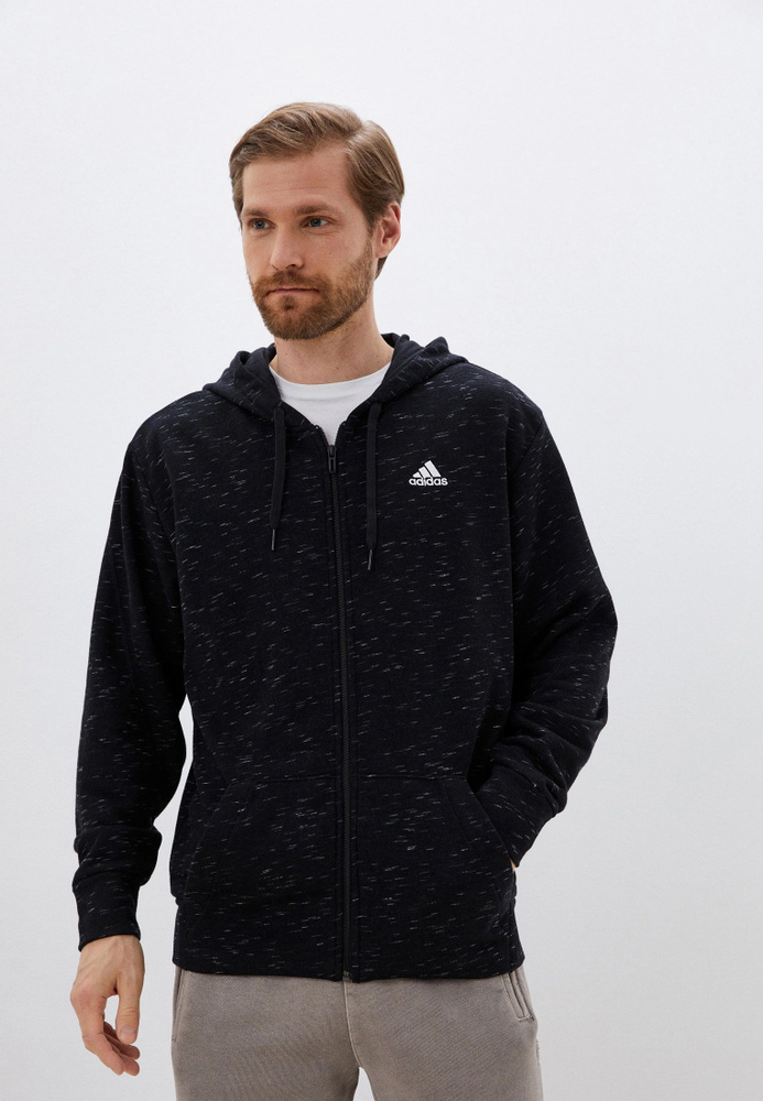 Adidas black cheap hooded sweatshirt