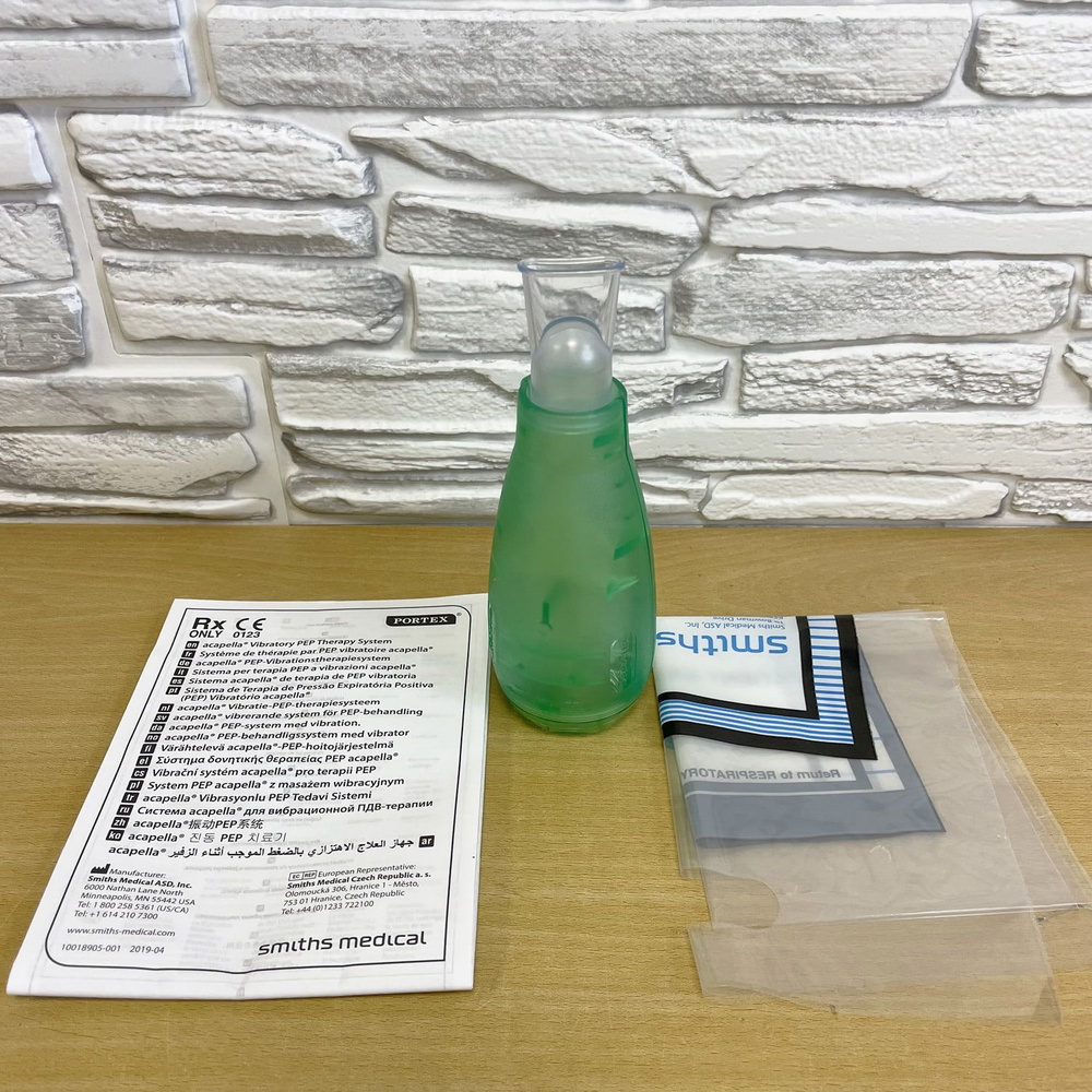 Дыхательный тренажер Acapella DH Green с мундштуком (вибрационная PEP ...