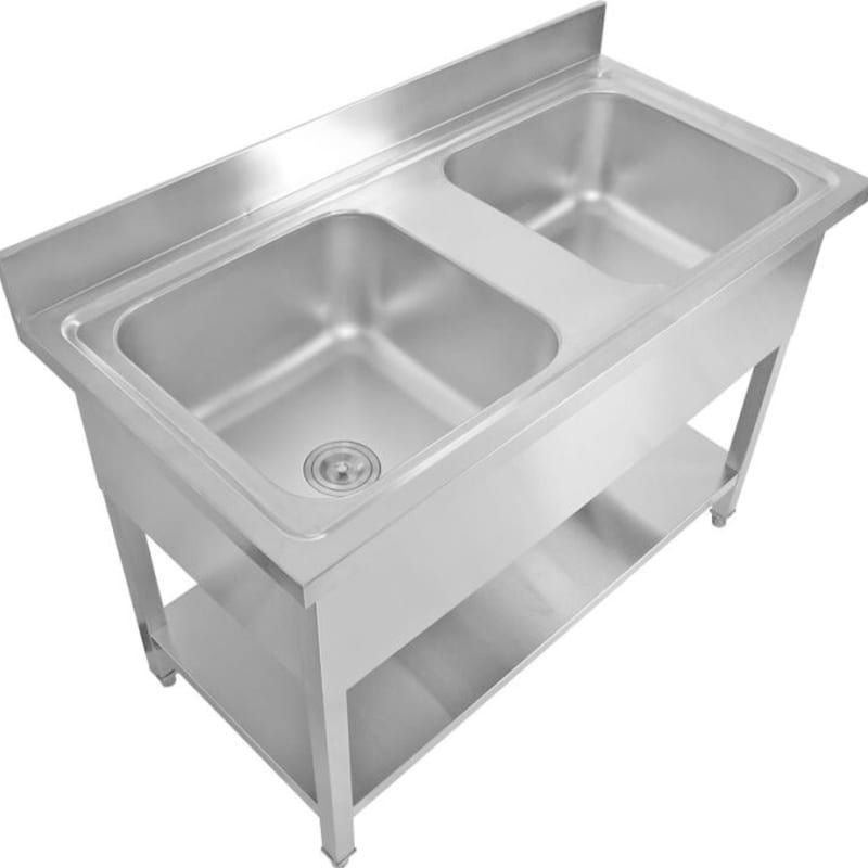 Ванна моечная с бортом нерж.VIATTO 1200х700х850 мм арт. VA-DSA245 ...