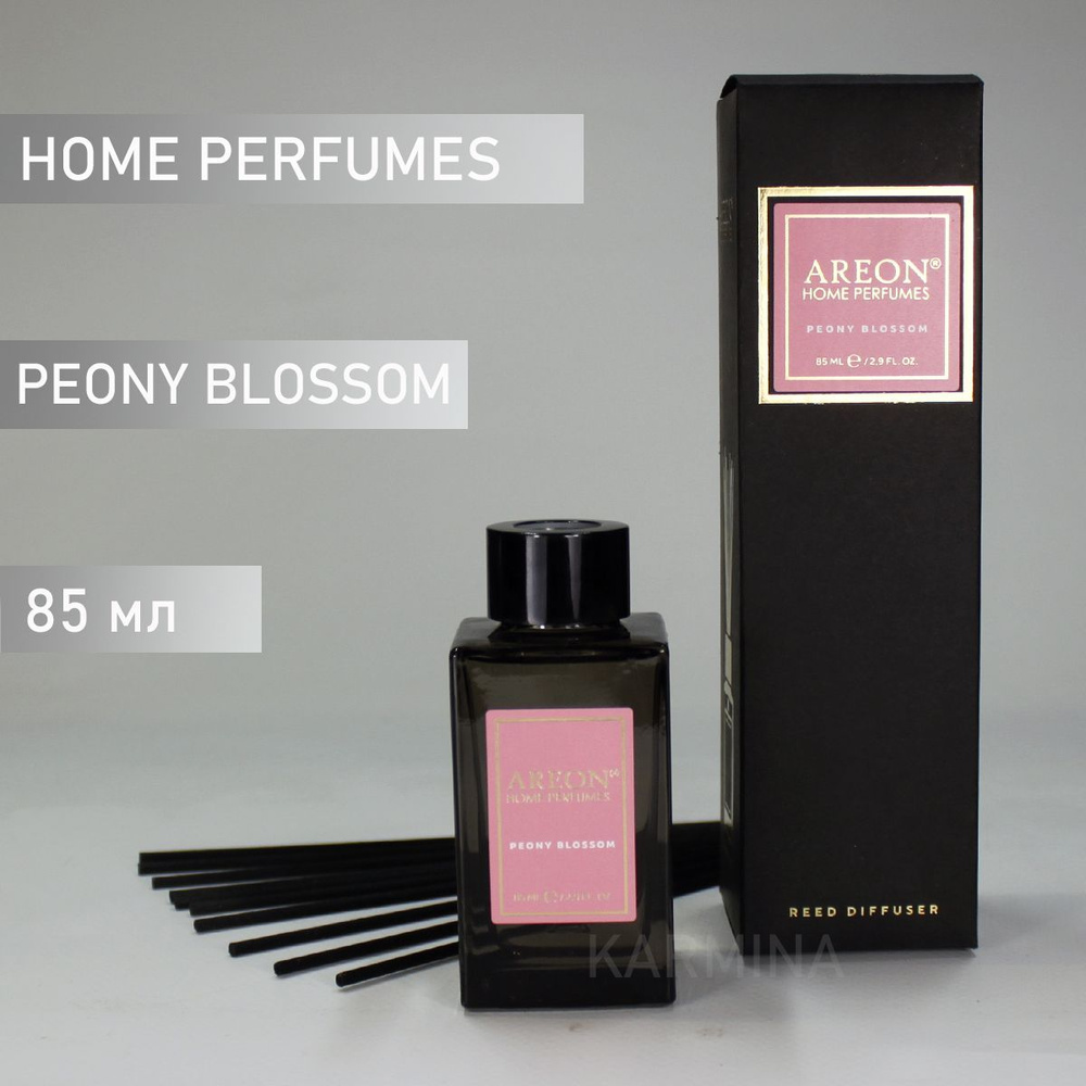 Ароматизатор интерьерный AREON Premium (банка, деревянные палочки) Peony Blossom 85 мл  #1