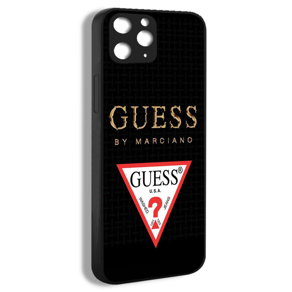 чехол для смартфона Подходит для iPhone 11 Pro Max Guess значок логотип  EFF10 - купить с доставкой по выгодным ценам в интернет-магазине OZON  (831290669)