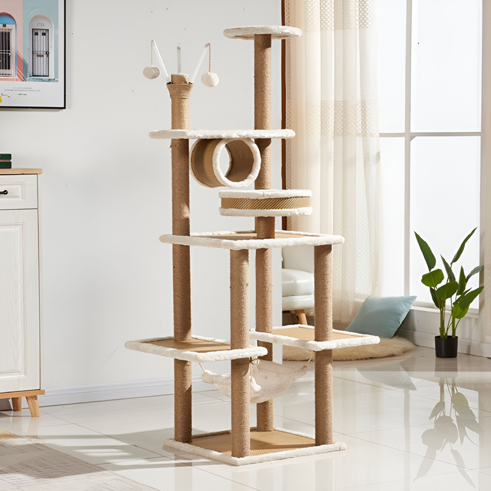 Pама для лазанья для кошек,UNIPAW,сизалевая Когтеточка для кошек,дерево ...