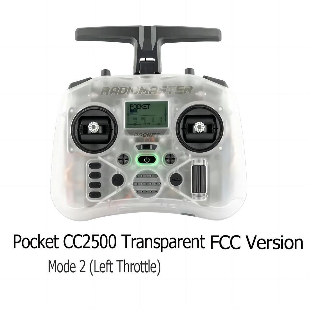 Transparent white Radiomaster Pocket FCC cc2500 Version Hall Пульт  дистанционного управленияный портативный портативный светодиодный складной  антенна - купить с доставкой по выгодным ценам в интернет-магазине OZON  (1187939025)