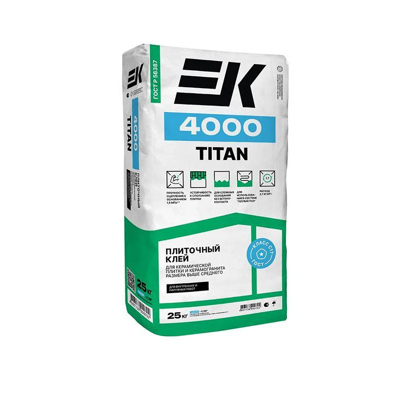 Плиточный клей EK 4000 Titan 25 кг #1