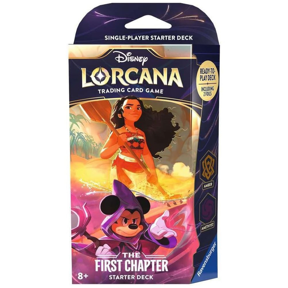 Disney Lorcana: Стартовая колода Amber & Amethyst издания The First Chapter  на английском языке - купить с доставкой по выгодным ценам в  интернет-магазине OZON (1251058264)