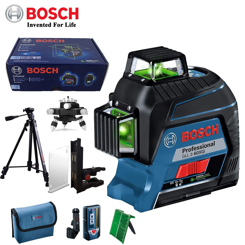 Купить Лазерный уровень Bosch GLL3-60XG, 12 линий, зеленый луч, 30М, 0 ...