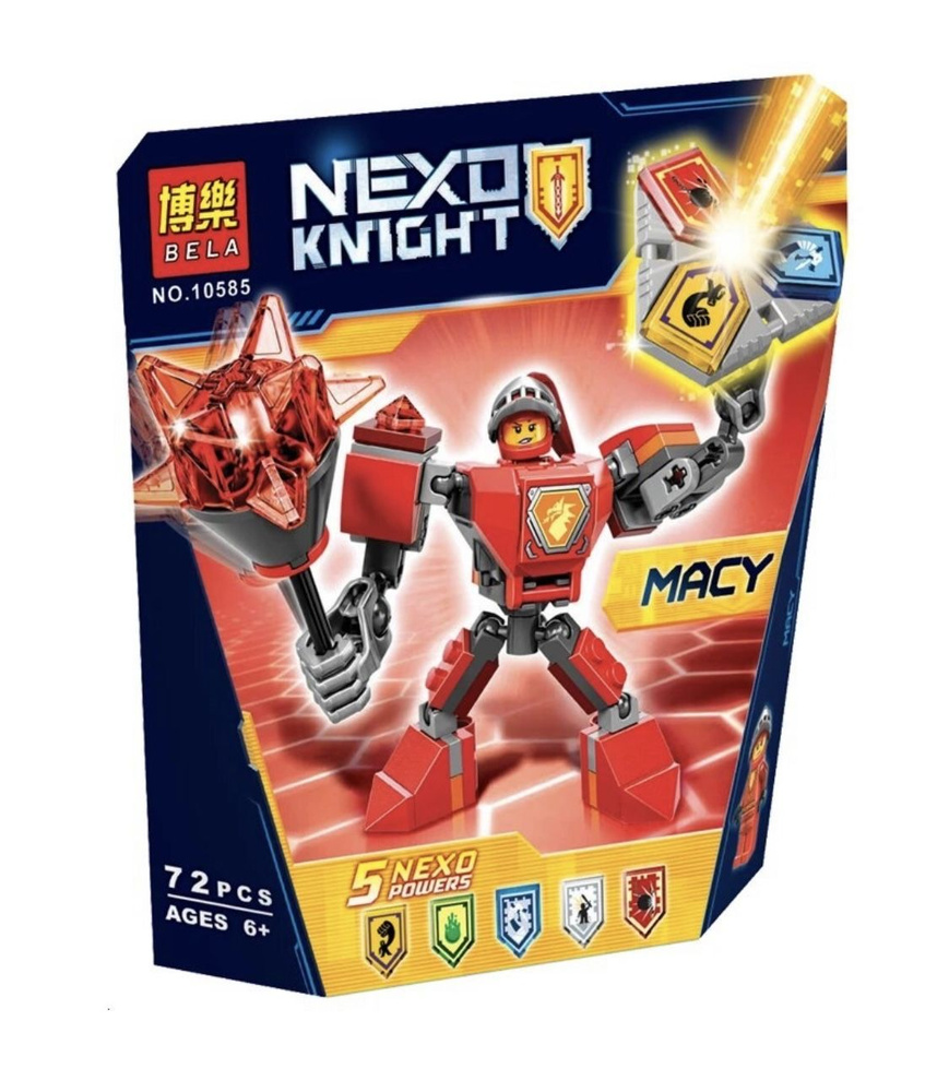 Конструктор Nexo Knight Нексо Найт Macy Aaron /Боевые доспехи Мейси/72 ...