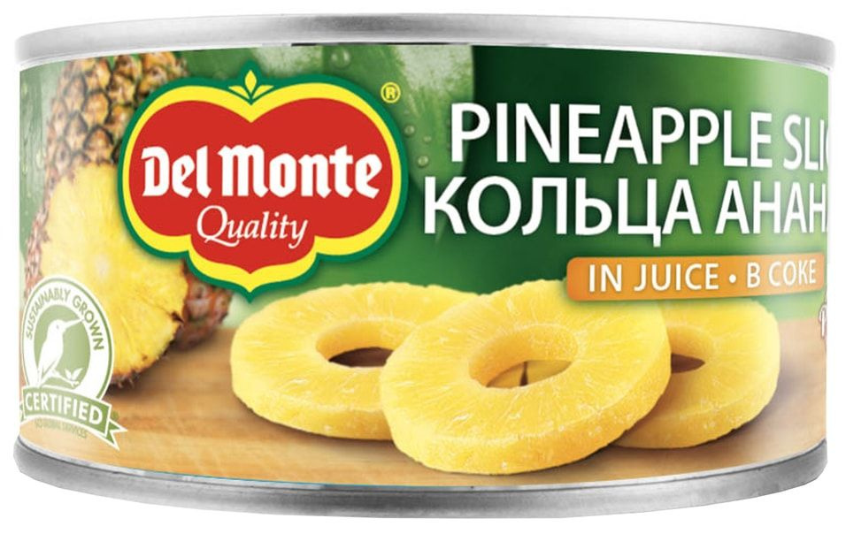 Ананасы Del Monte Кольца в соке 220г х1шт #1