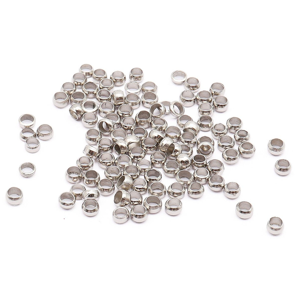 Кримп, зажимные бусины, фурнитура для бижутерии Astra&Craft, d 3 мм ...