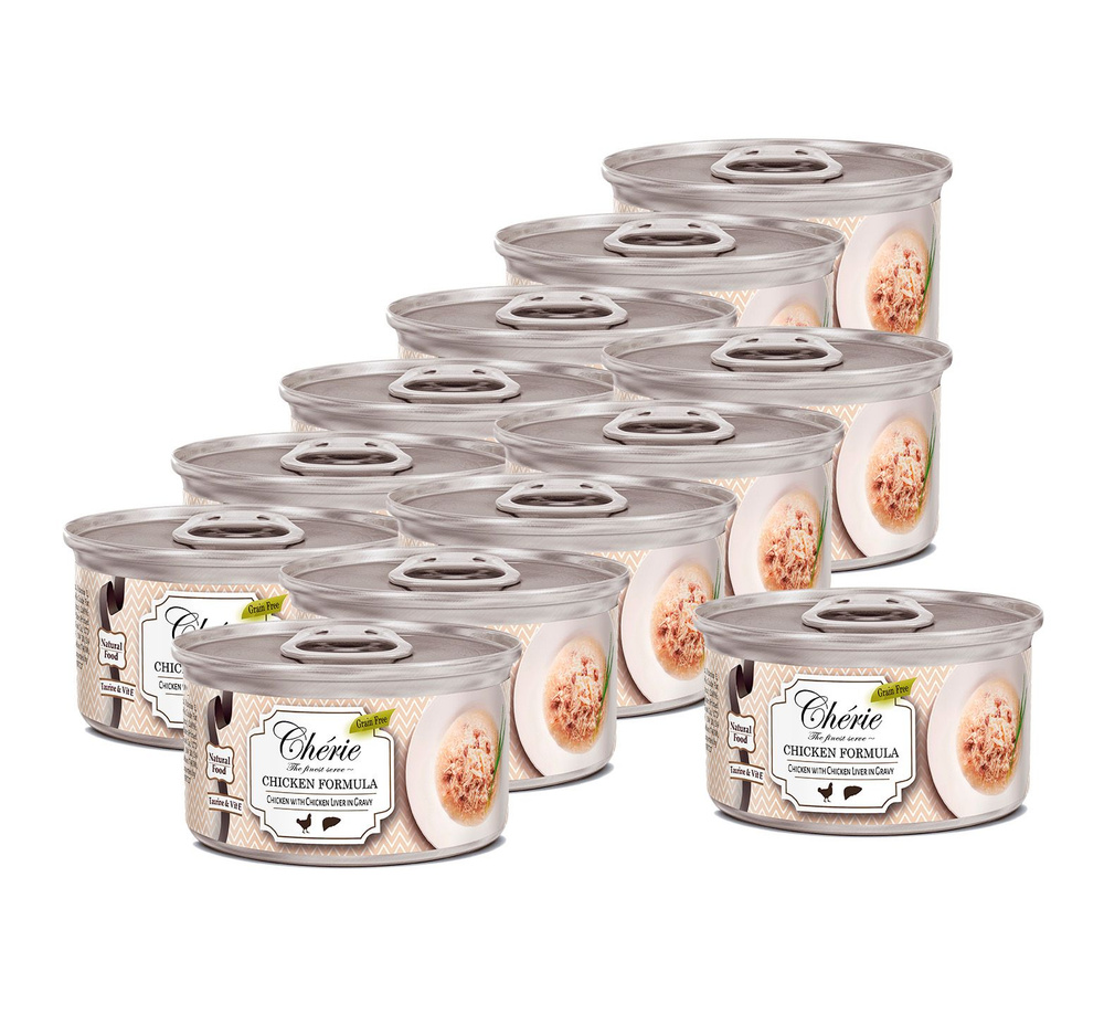 Pettric Shredded Chicken влажный корм для кошек рубленная курица с ...