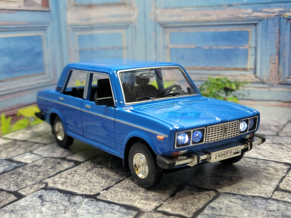 Металлическая инерционная машинка ВАЗ 2106 Жигули (Лада), синий ...