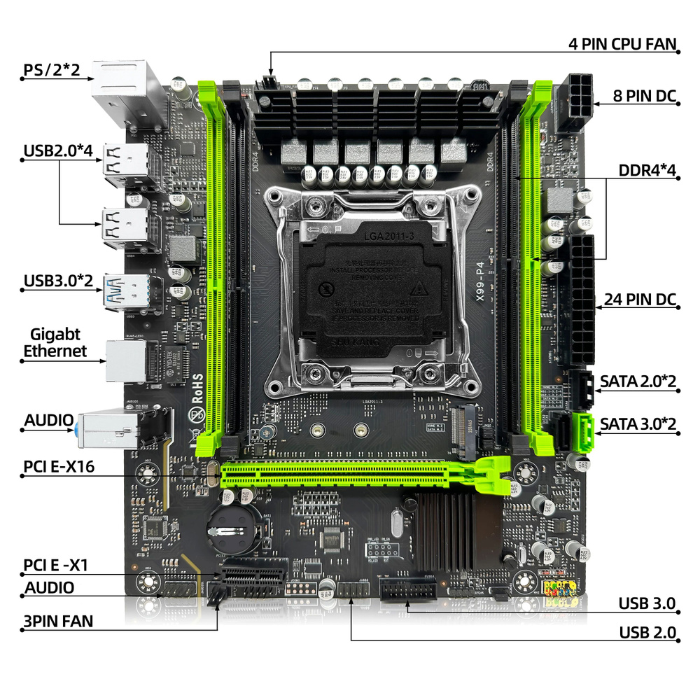 Материнская плата SOYO X99-LGA 2011-3 купить по низкой цене с доставкой ...