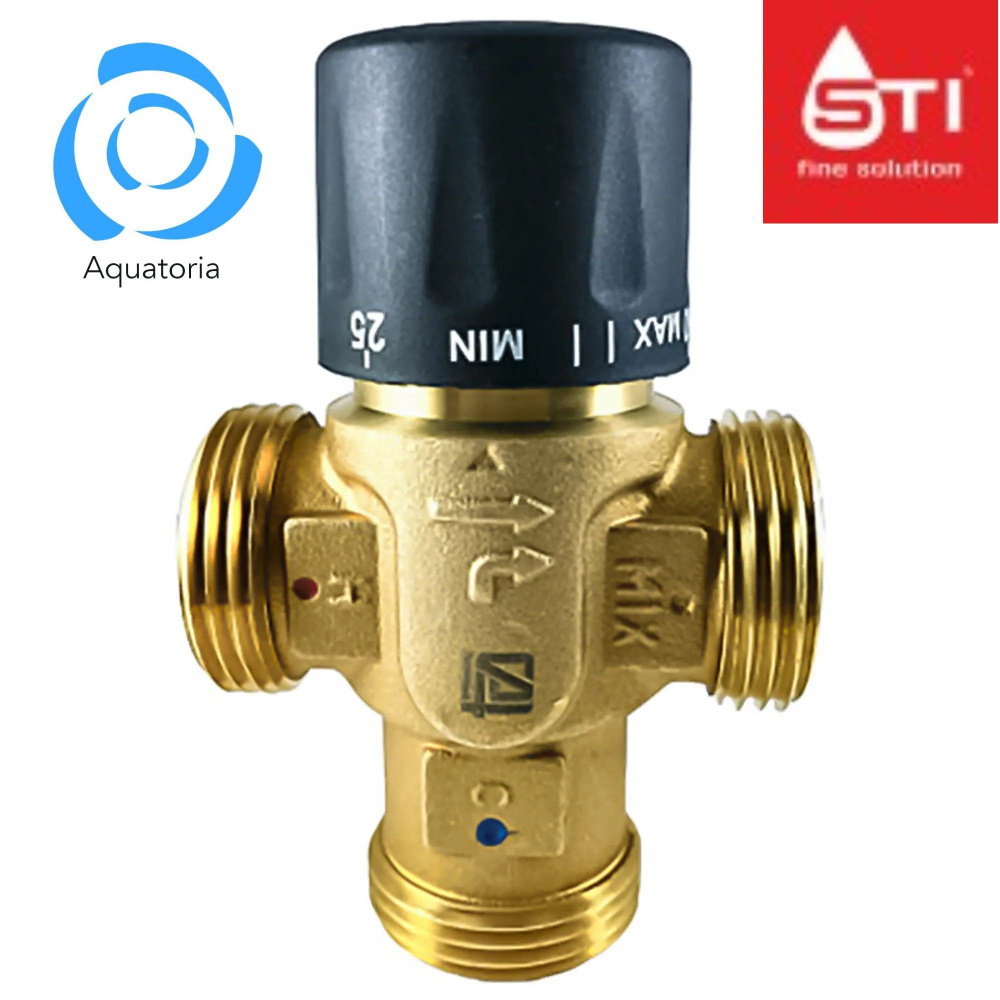 Термостатический смесительный клапан для систем отопления и ГВС STI  #1