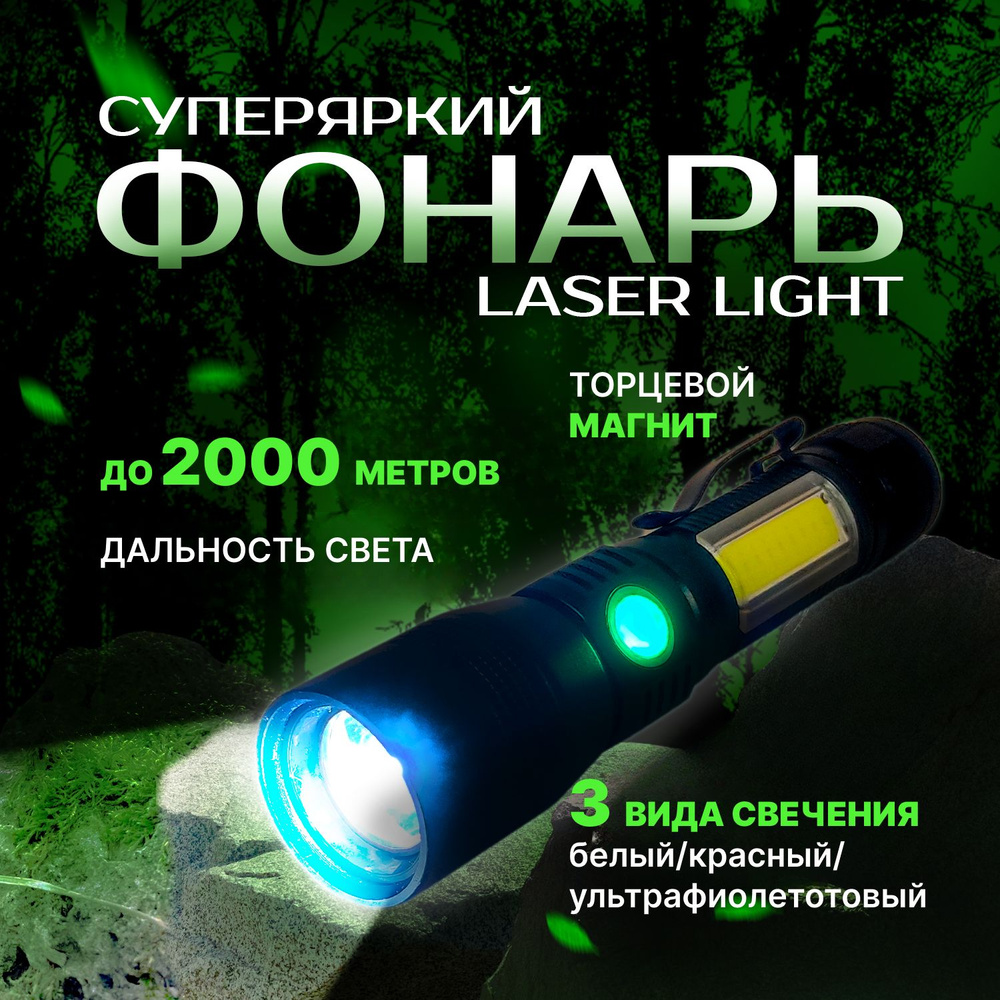 ультрафиолетовый фонарик аккумуляторный - купить с доставкой по ...