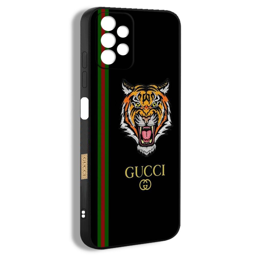 чехол для смартфона Подходит для Samsung Galaxy A23 5G Гуччи и тигр черный  Gucci Эстетика MSA16 - купить с доставкой по выгодным ценам в  интернет-магазине OZON (1289562305)