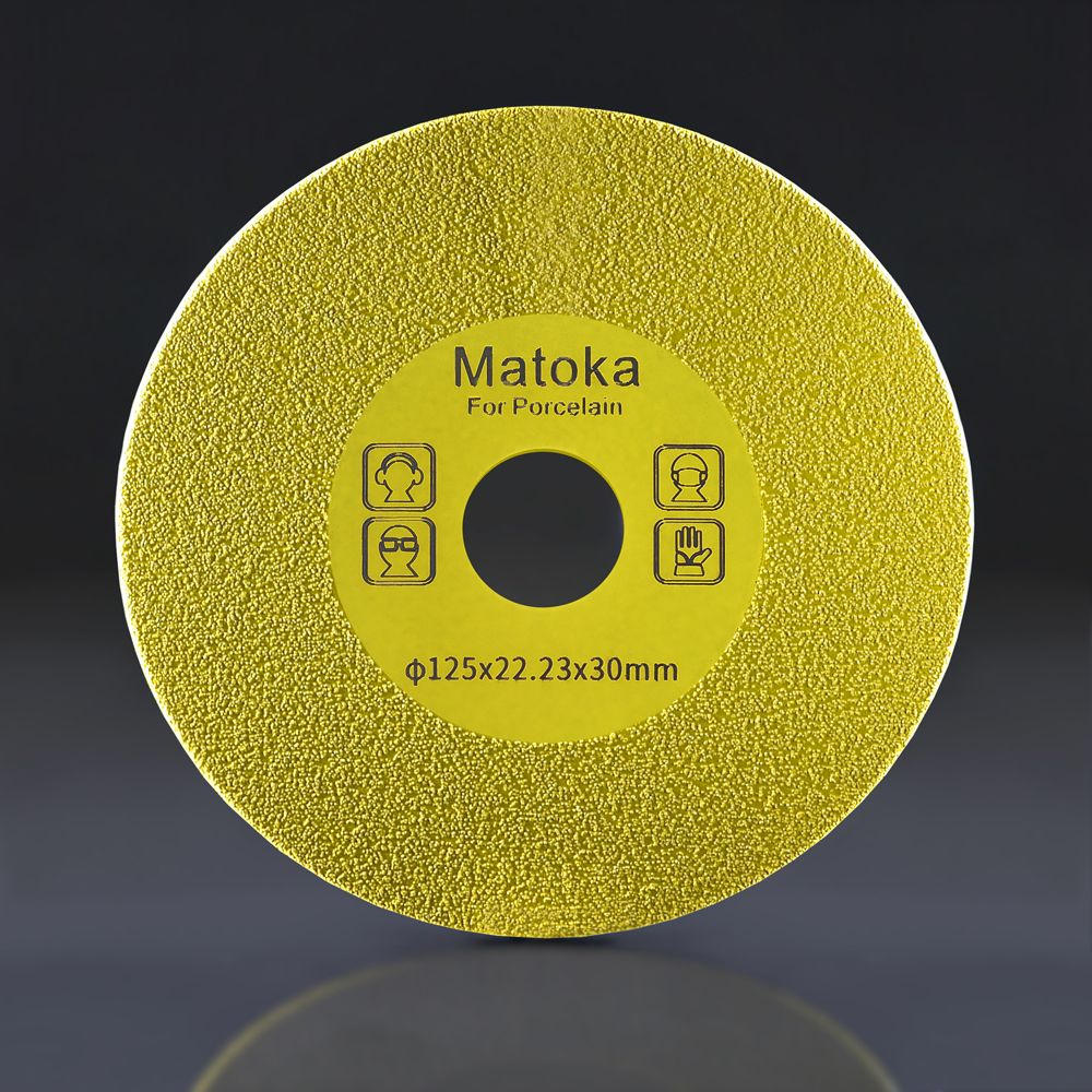 Диск для резки стекла и кафеля 125 х 22.23 х 1- 30мм кромка / Matoka / #1