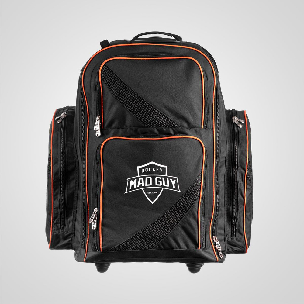 Рюкзак хоккейный на колесах Limited Edition MAD GUY JR (черн/оранж) #1