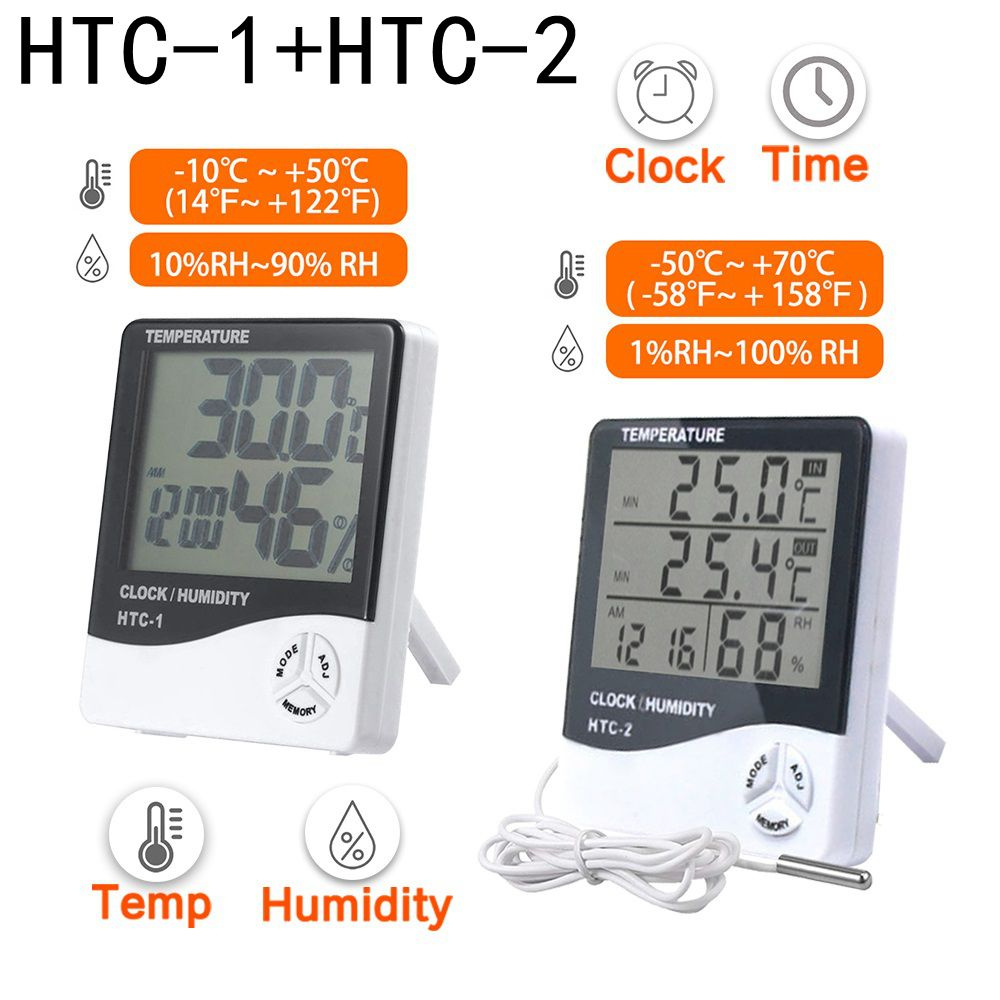 ЖК-электронный цифровой измеритель температуры и влажности, монитор для ...