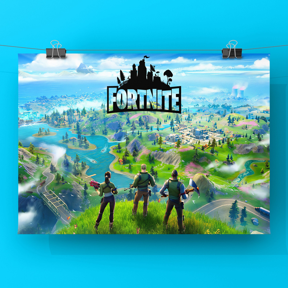 Постер "Fortnite / Фортнайт - Постер по игре для интерьера и декора", 42 см х 29 см  #1