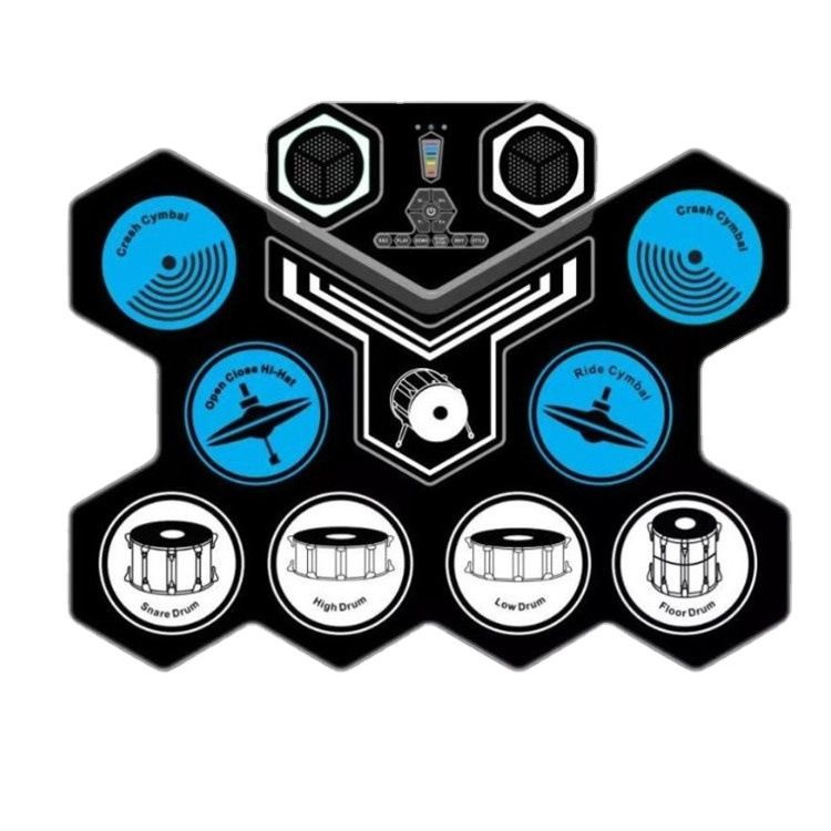 Электронные барабаны Гибкая ударная установка с педалью и динамиком ...