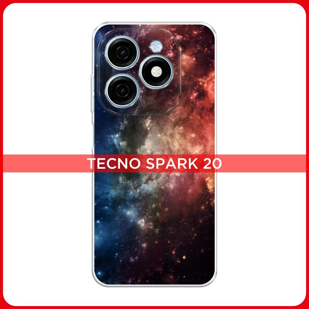 Силиконовый чехол на Tecno Spark 20 / Текно Спарк 20 Космос - купить с  доставкой по выгодным ценам в интернет-магазине OZON (1303480231)