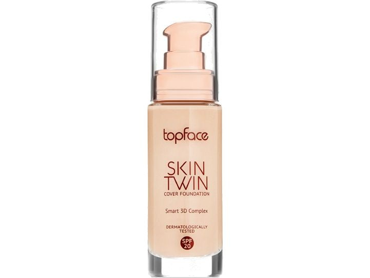 Тональный крем с натуральным финишем SPF20 Topface Skin Twin Cover Foundation  #1