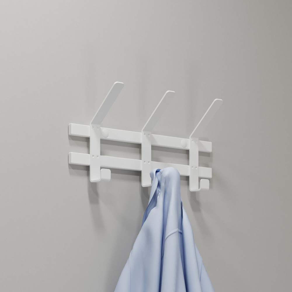 Вешалка настенная ЗМИ Торонто 3, 34x8.5x17 см - купить по выгодной цене ...