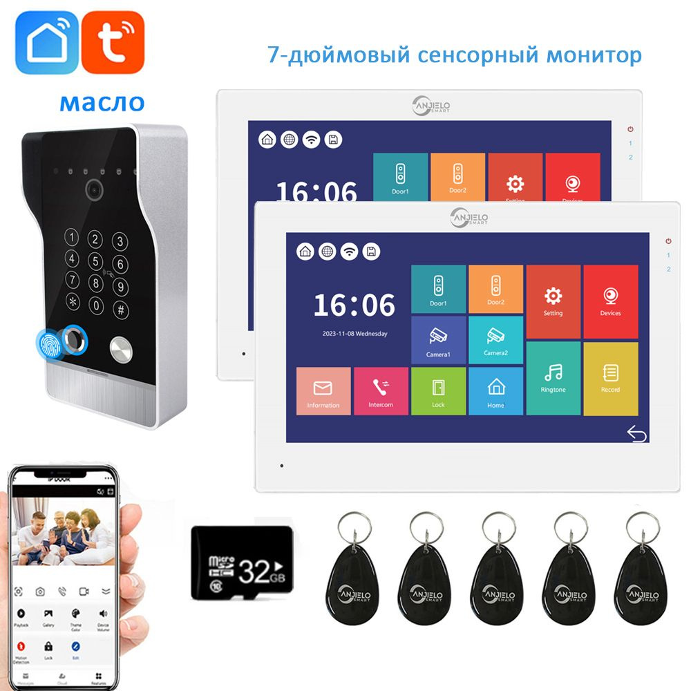 Вызывная панель ANJIELOSMART 94220-F-95703X2 купить по низким ценам в  интернет-магазине OZON (1607978077)