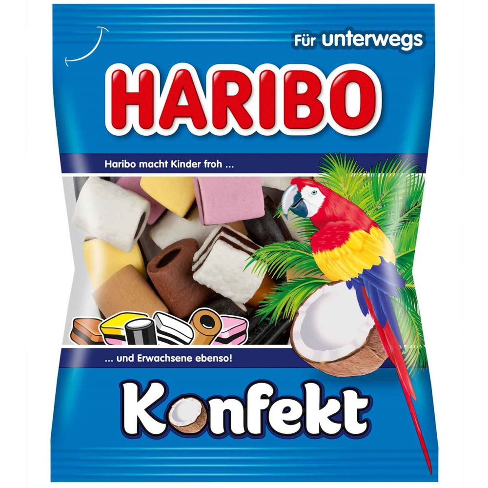 Мармелад жевательный HARIBO KONFEKT с лакрицей и какао 175 г #1