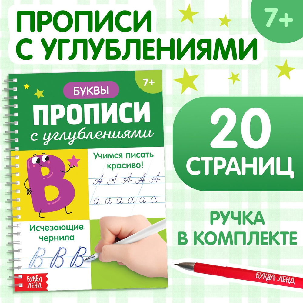 Прописи с углублениями для детей 5 лет, 6 лет, 7 лет. БУКВА-ЛЕНД Учимся  писать буквы, слоги, слова, с ручкой и стержнями | Соколова Юлия - купить с  доставкой по выгодным ценам в интернет-магазине OZON (1357307714)