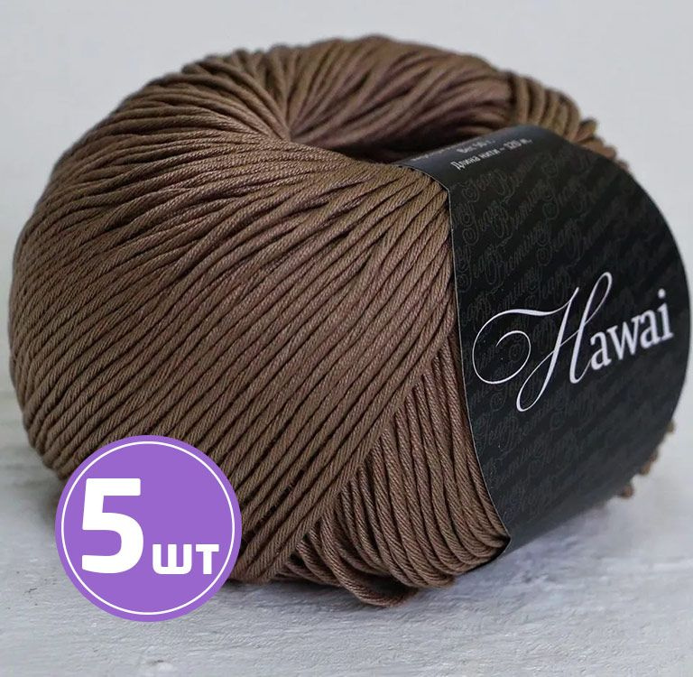 Пряжа для вязания спицами, крючком Seam "HAWAI" классическая тонкая ...